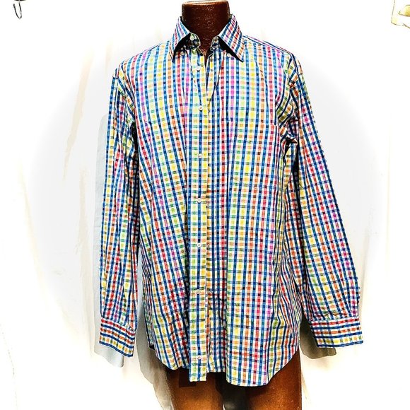 Paul & Shark Italy Yachting Plaid Shirt - Picture 1 of 7